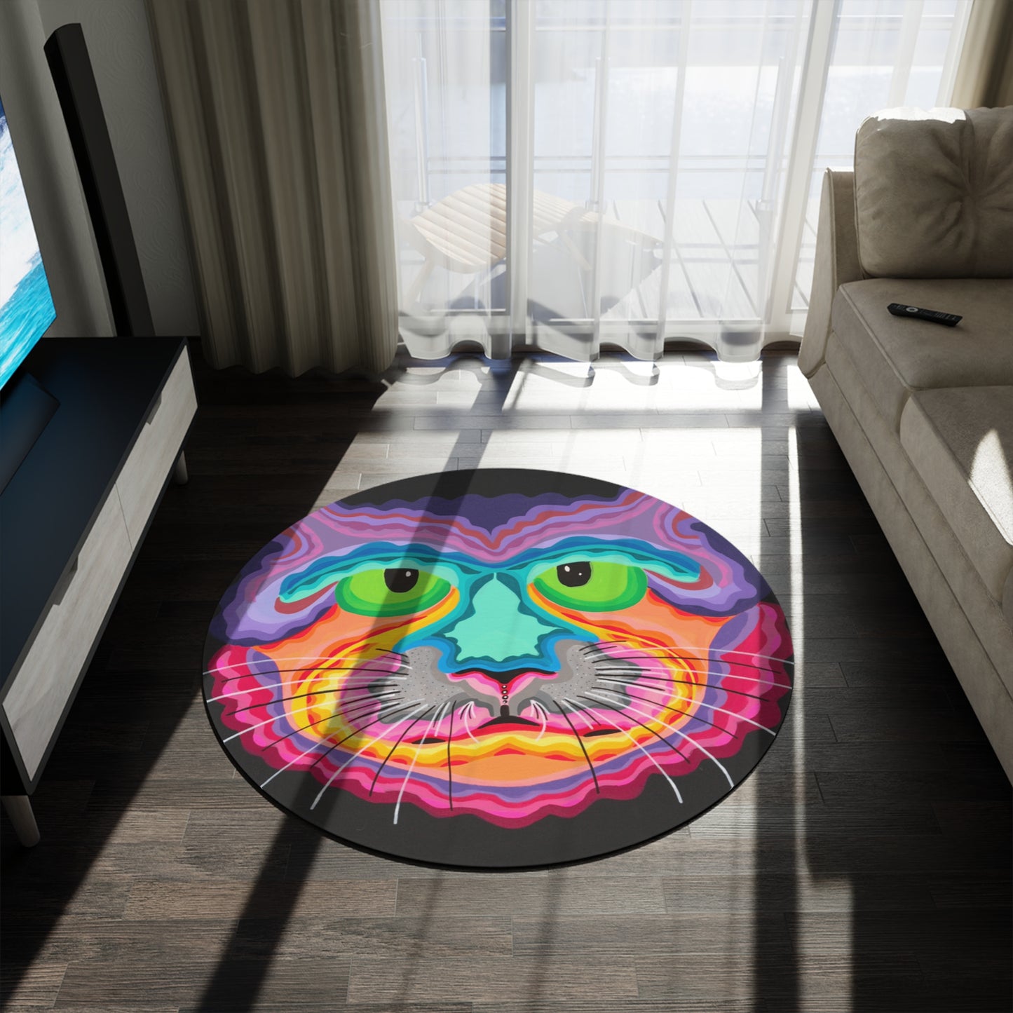 Tryptakitty (Round Rug)