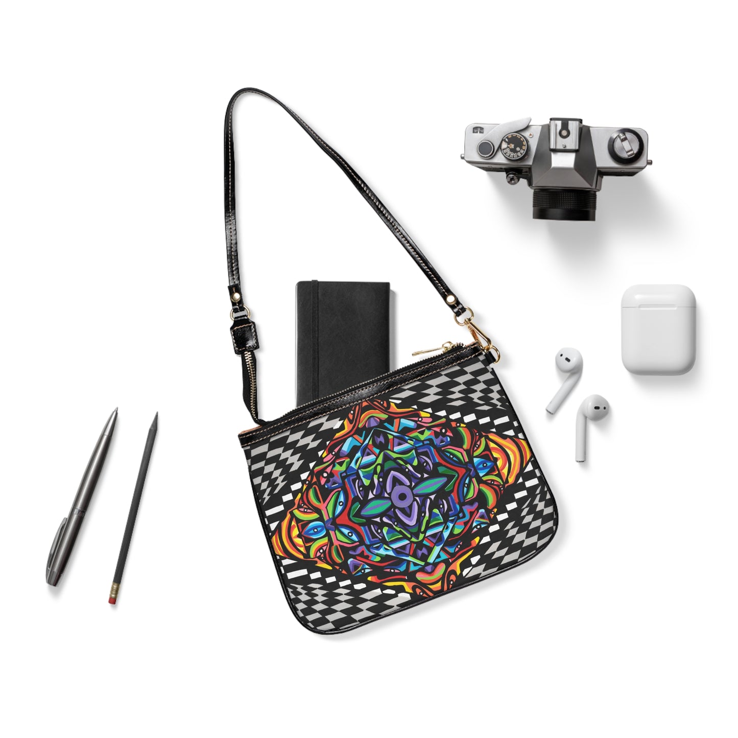 Bolso de hombro pequeño Iron Vortex