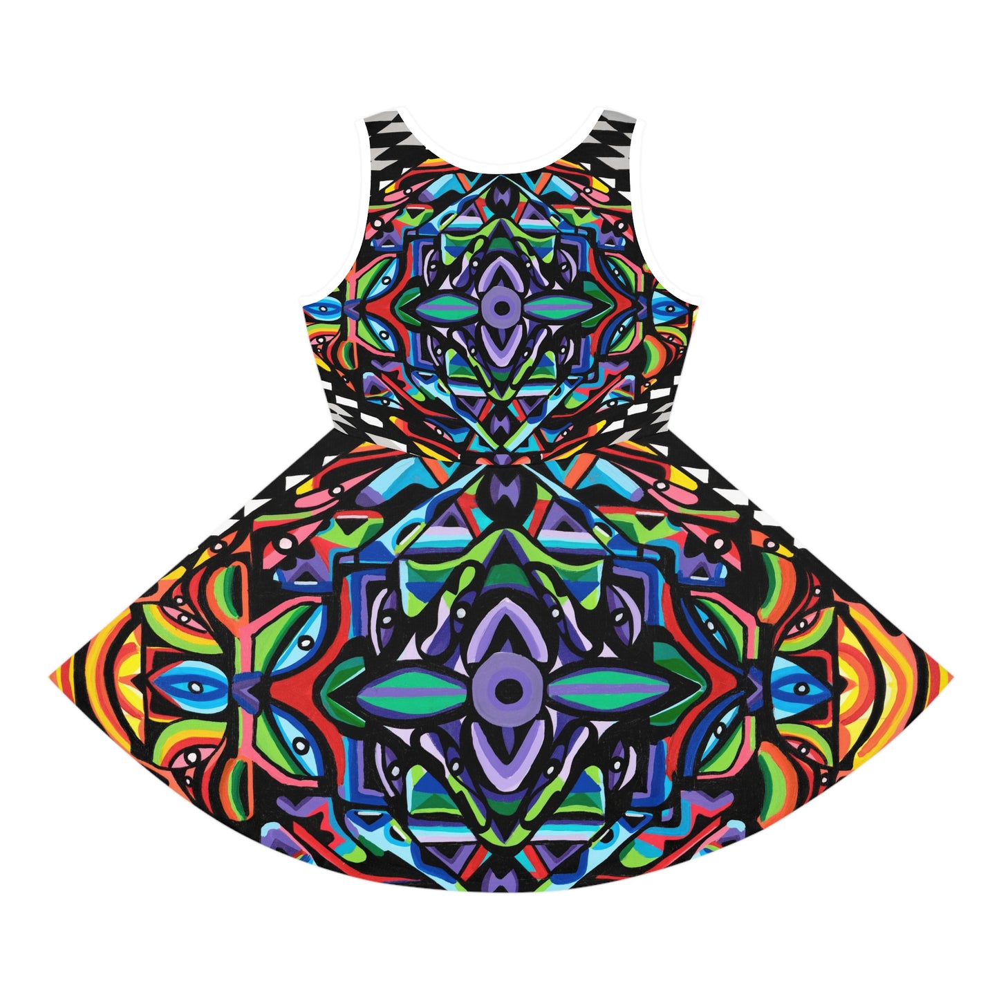 Iron vortex Girls' Sleeveless Sundress (AOP)