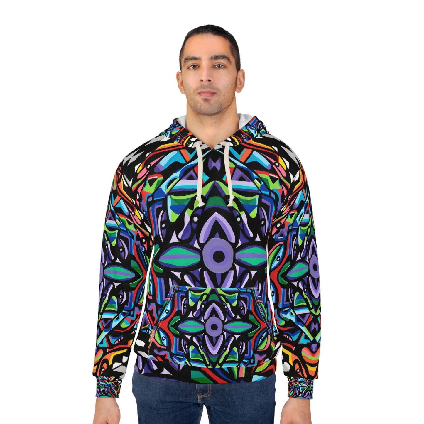 Iron vortex Unisex Pullover Hoodie (AOP)