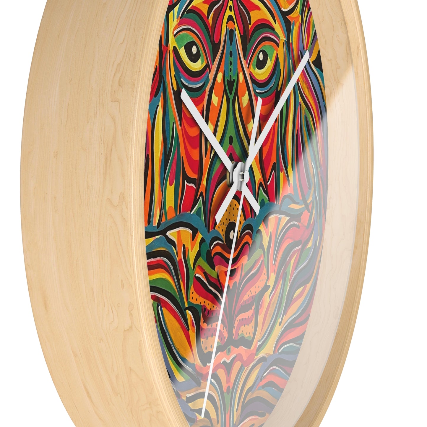 Reloj de pared con forma de león