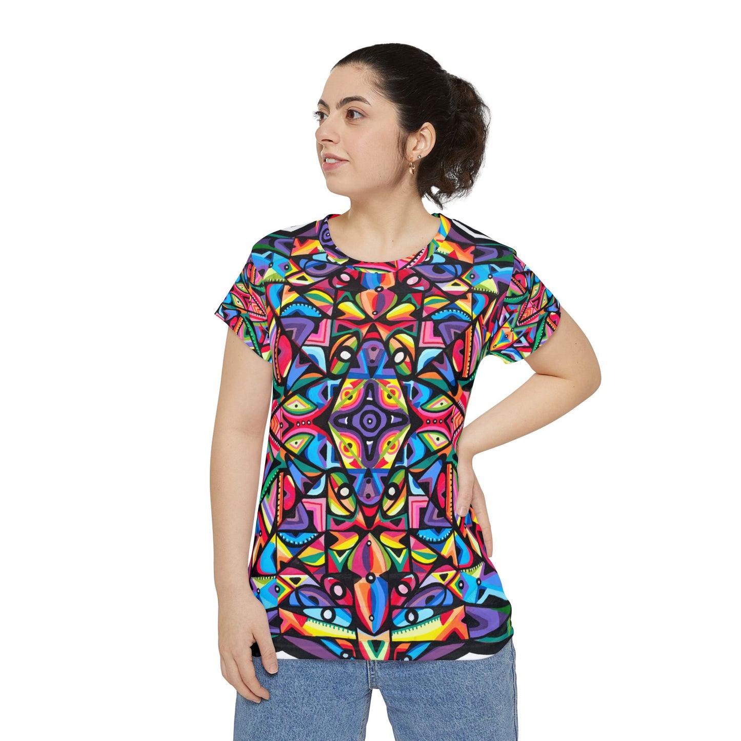 Spirit of growth Women's Short Sleeve Shirt (AOP)