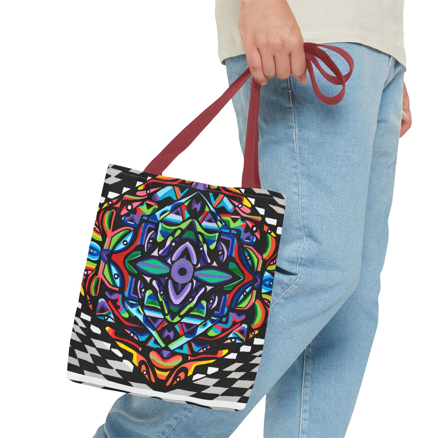 Bolsa de mano con vórtice de hierro (AOP)