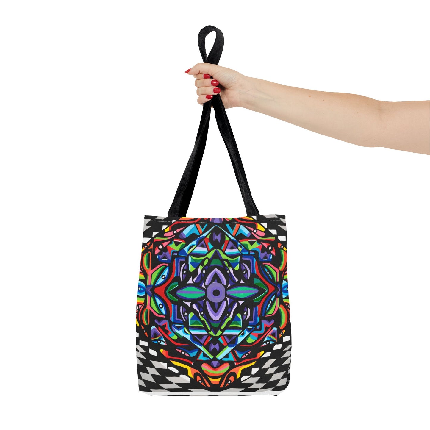 Bolsa de mano con vórtice de hierro (AOP)