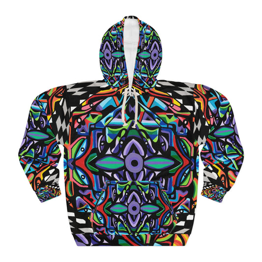 Iron vortex Unisex Pullover Hoodie (AOP)
