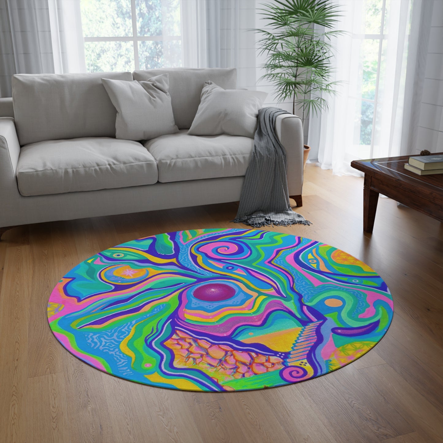 Lucky Charms Round Rug