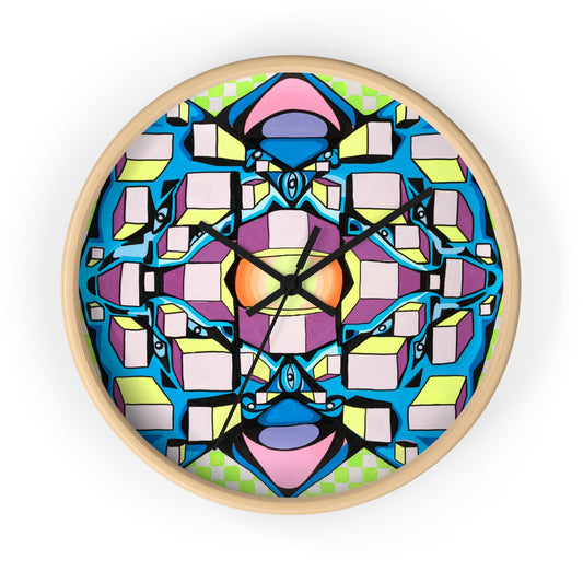 Reloj de pared de cuadrados