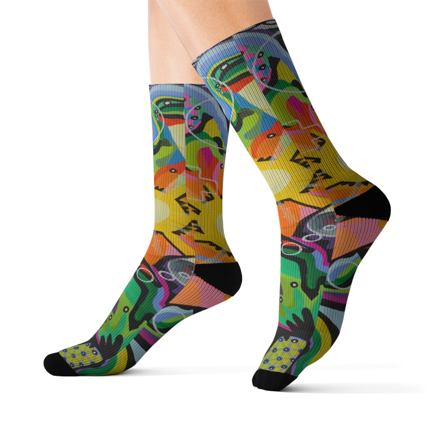 Chrysanthemum Sublimation Socks