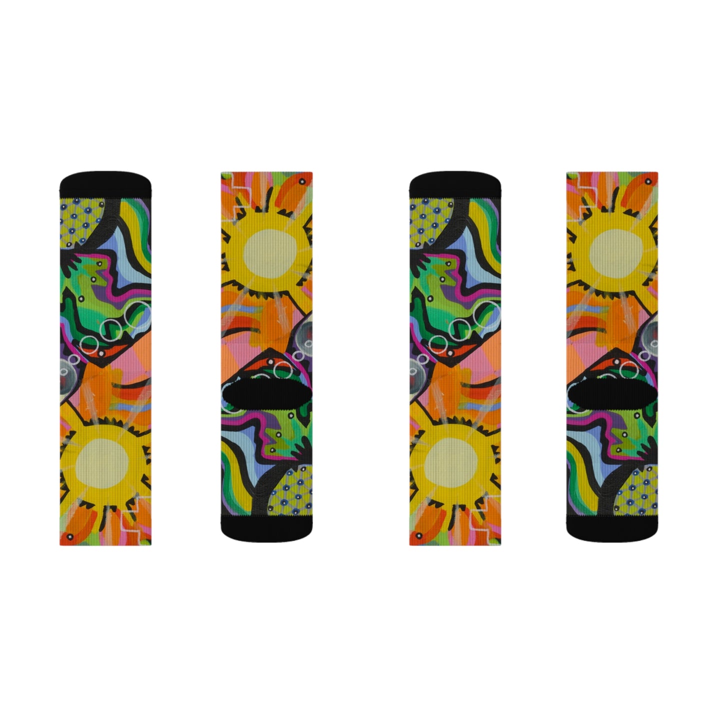 Chrysanthemum Sublimation Socks