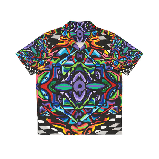 Iron vortex Men's Hawaiian Shirt (AOP)