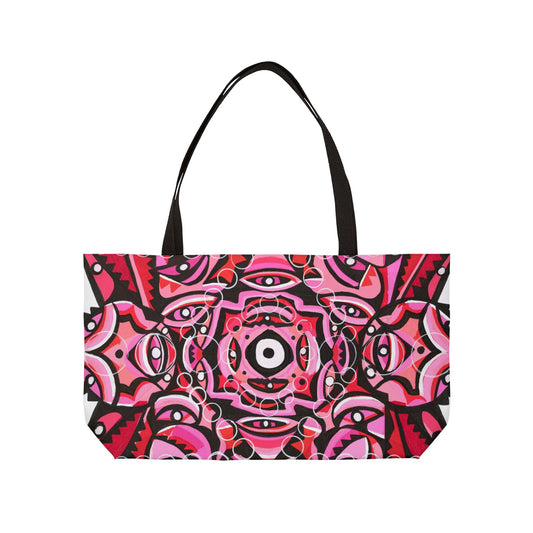 Bolsa de mano de fin de semana en color champán rosado