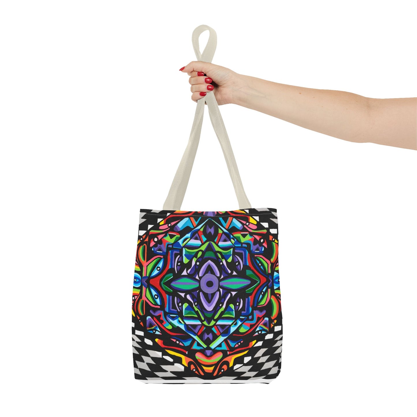 Bolsa de mano con vórtice de hierro (AOP)