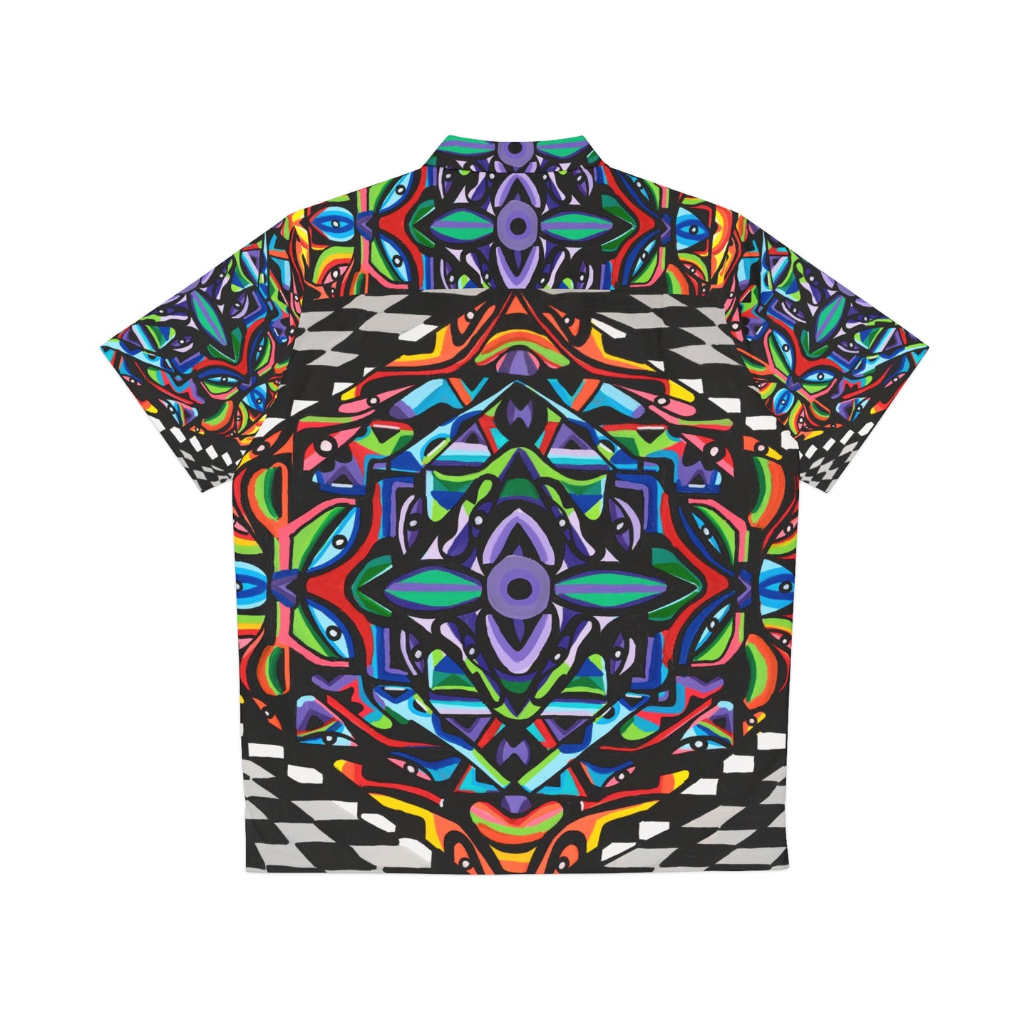 Iron vortex Men's Hawaiian Shirt (AOP)