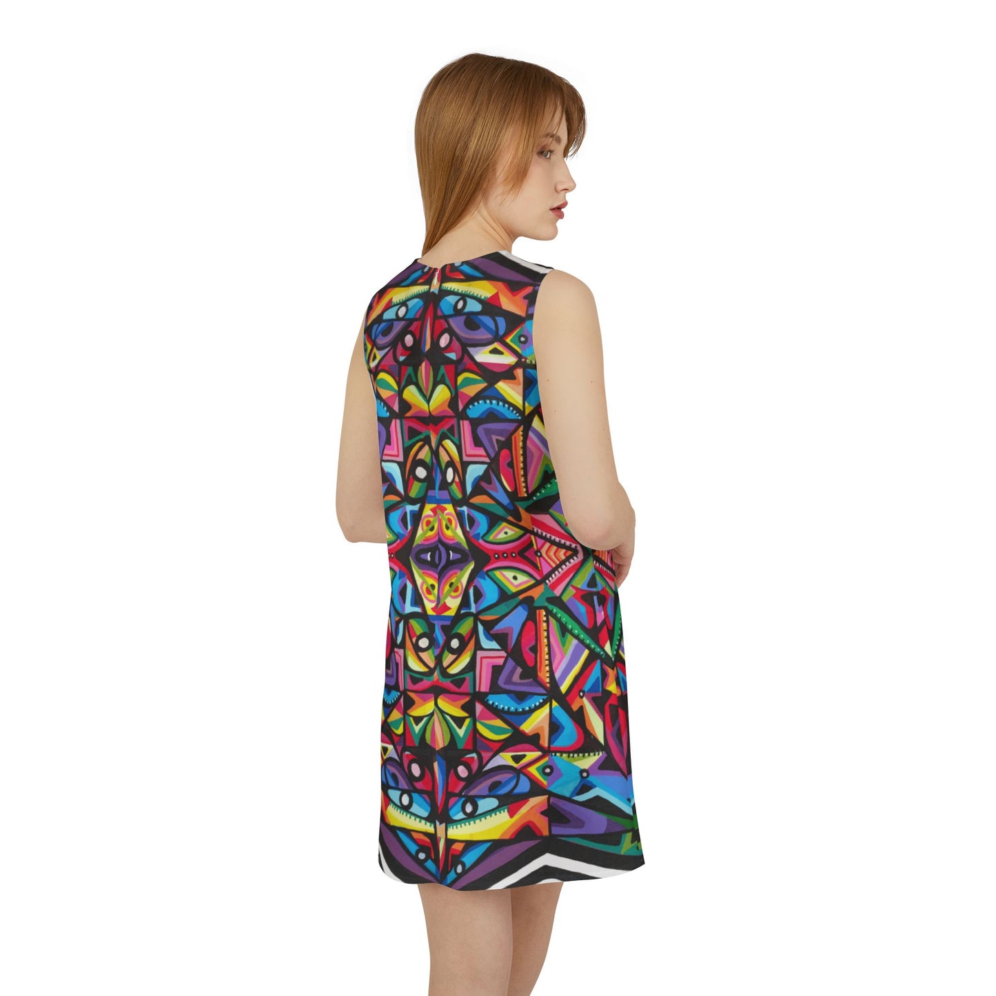 Spirit of growth A-line Sleeveless Dress (AOP)